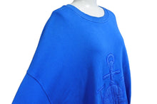 画像をギャラリービューアに読み込む, MONCLER × JW ANDERSON ジーニアス スウェット サイズL H209E8G00008 ブルー 刺繍 ロゴ 良品 中古 64822