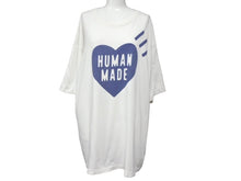 画像をギャラリービューアに読み込む, HUMAN MADE ヒューマン メイド トップス 半袖Ｔシャツ クールネック オーバサイズ ハートロゴ 丸首 ホワイト ネイビー 2XL 中古 64823