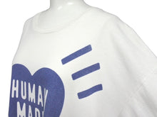 画像をギャラリービューアに読み込む, HUMAN MADE ヒューマン メイド トップス 半袖Ｔシャツ クールネック オーバサイズ ハートロゴ 丸首 ホワイト ネイビー 2XL 中古 64823
