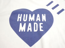 画像をギャラリービューアに読み込む, HUMAN MADE ヒューマン メイド トップス 半袖Ｔシャツ クールネック オーバサイズ ハートロゴ 丸首 ホワイト ネイビー 2XL 中古 64823