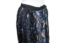 画像をギャラリービューアに読み込む, SACAI サカイプリーツ NASA スカート ひざ丈スカート ロングマキシ 星空 宇宙柄 スペース プラネット ブラック サイズ1 美品 中古 64826 