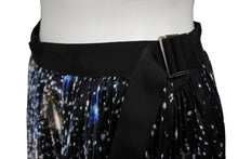 画像をギャラリービューアに読み込む, SACAI サカイプリーツ NASA スカート ひざ丈スカート ロングマキシ 星空 宇宙柄 スペース プラネット ブラック サイズ1 美品 中古 64826 