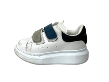 Load image into Gallery viewer, Alexander McQueen アレキサンダーマックイーン スニーカー マジックテープ キッズスニーカー サイズL ホワイト ブラック 良品 中古 64847