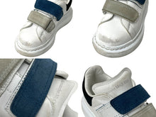 Load image into Gallery viewer, Alexander McQueen アレキサンダーマックイーン スニーカー マジックテープ キッズスニーカー サイズL ホワイト ブラック 良品 中古 64847