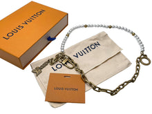 画像をギャラリービューアに読み込む, 新品同様 LouisVuitton ルイヴィトン ウォレットチェーン チェインベルトパールバッグチャーム M01689 グラスパール GP 中古 64860