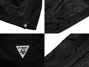 VETEMENTS ヴェトモン ナイロンジャケット マウンテンジャケット アウター ウエストバック UAH20JA823 ブラック サイズS 良品 中古 64862 