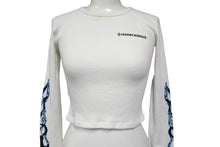 Load image into Gallery viewer, CHROME HEARTS Matty Boy クロムハーツ マティボーイ 長袖Tシャツ サイズXS サーマル プリント ホワイト コットン 良品 中古 64868