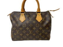 Load image into Gallery viewer, LOUIS VUITTON ルイヴィトン スピーディ25 ハンドバッグ M41528 モノグラムキャンバス ヌメ革 美品 中古 64873