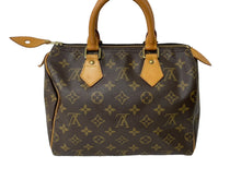 Load image into Gallery viewer, LOUIS VUITTON ルイヴィトン スピーディ25 ハンドバッグ M41528 モノグラムキャンバス ヌメ革 美品 中古 64873