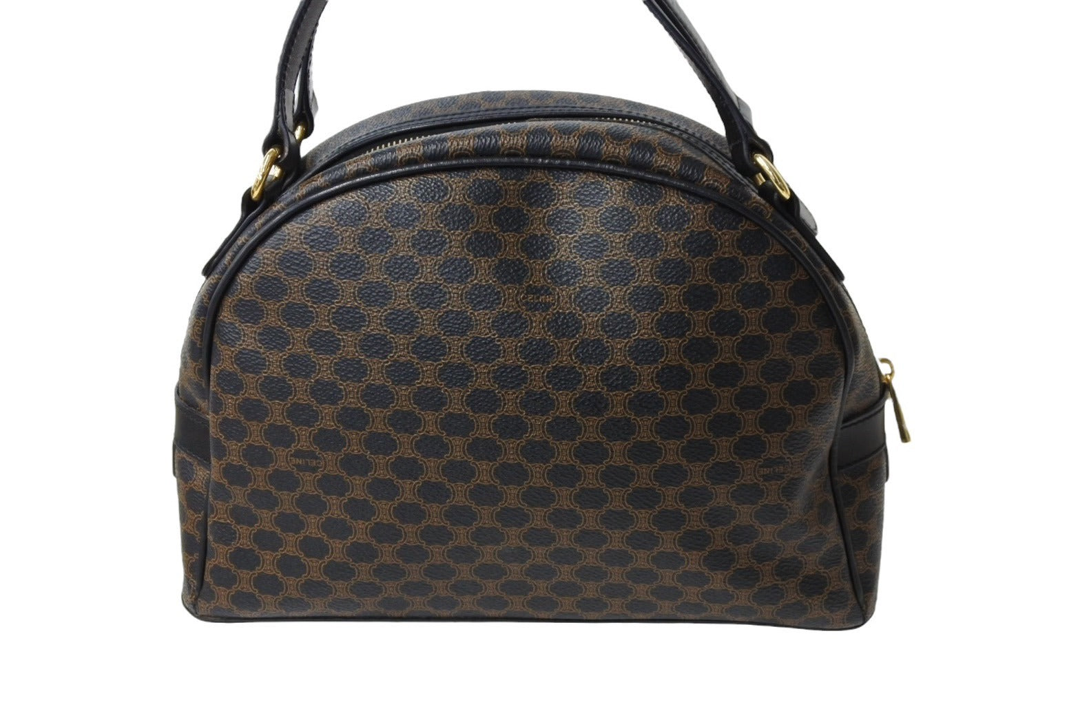 CELINE セリーヌ ハーフムーン マカダム ハンドバッグ ボストン