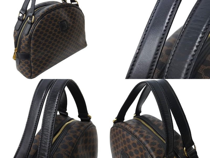 CELINE セリーヌ ハーフムーン マカダム ハンドバッグ ボストン CELINE セリーヌ ハーフムーン マカダム ハンドバッグ ボストン
