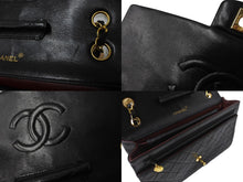 Load image into Gallery viewer, CHANEL シャネル マトラッセ シングルフラップ ジップ付き 1番台 ラムスキン ブラック ゴールド金具 美品 中古 64878