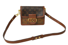 画像をギャラリービューアに読み込む, LOUISVUITTON ルイヴィトン ドーフィーヌMINI ショルダーバッグ M44580 モノグラムリバース ブラウン ゴールド金具 良品 中古 64883