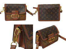 画像をギャラリービューアに読み込む, LOUISVUITTON ルイヴィトン ドーフィーヌMINI ショルダーバッグ M44580 モノグラムリバース ブラウン ゴールド金具 良品 中古 64883