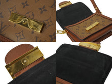 画像をギャラリービューアに読み込む, LOUISVUITTON ルイヴィトン ドーフィーヌMINI ショルダーバッグ M44580 モノグラムリバース ブラウン ゴールド金具 良品 中古 64883