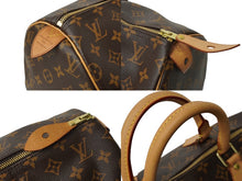 画像をギャラリービューアに読み込む, 極美品 LOUIS VUITTON ルイ ヴィトン ハンドバッグ スピーディー40 PVCコーティング モノグラム ブラウン ゴールド金具 M41522 中古 64885