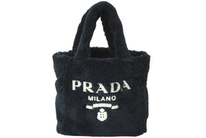 PRADA　ミニトート PRADA プラダ テリー ミニトート 2wayハンドバッグ レタリング