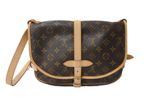 Load image into Gallery viewer, 極美品 LOUIS VUITTON ルイヴィトン ソミュール30 ショルダーバッグ ブラウン モノグラム ロゴ 斜めがけ M42256 中古 64895