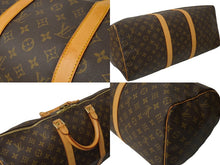 Load image into Gallery viewer, LOUISVUITTON ルイヴィトン キーポル50 ボストンバッグ M41426 PVCコーティングキャンバス ブラウン 美品 中古 64897