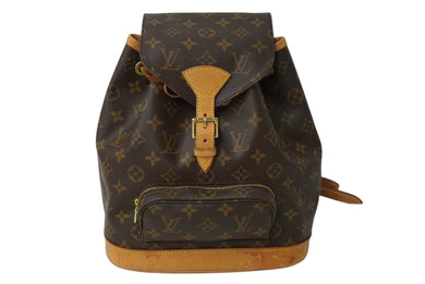 LOUIS VUITTON ルイヴィトン モノグラム モンスリMM バックパック M51136 ブラウン リュック 美品 中古 64898