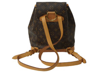 画像をギャラリービューアに読み込む, LOUIS VUITTON ルイヴィトン モノグラム モンスリMM バックパック M51136 ブラウン リュック 美品 中古 64898