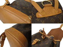 画像をギャラリービューアに読み込む, LOUIS VUITTON ルイヴィトン モノグラム モンスリMM バックパック M51136 ブラウン リュック 美品 中古 64898