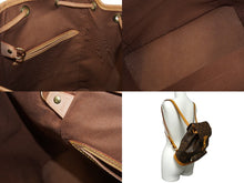 画像をギャラリービューアに読み込む, LOUIS VUITTON ルイヴィトン モノグラム モンスリMM バックパック M51136 ブラウン リュック 美品 中古 64898