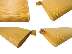 極美品 LouisVuitton ルイヴィトン エピ ポシェット アクセソワール アクセサリーポーチ ハンドバッグ M52959 イエロー 中古 64899