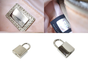 FENDI フェンディ ハンドバッグ ズッキーノ キャンバス ゴールドーラメ ベージュ シルバー金具 美品 中古 64906 