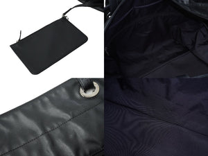 CHANEL シャネル トートバッグTGM パリビアリッツ 11番台 コーティングキャンバス レザー ブラック シルバー金具 美品 中古 64915