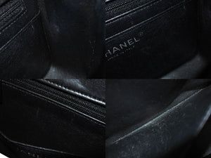 CHANEL シャネル ミニマトラッセ17 ショルダーバッグ ココマーク 23番台 ラムスキン ブラック シルバー金具 美品 中古 64917