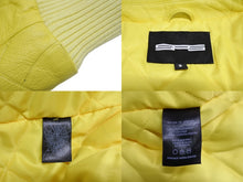 画像をギャラリービューアに読み込む, 極美品 Sp5der スパイダー デボスウェブ レザージャケット 24SS サイズ3 イエロー Young Thug 革 エンボス加工 中古 64933