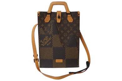 LOUIS VUITTON ルイヴィトン トートバッグ ジャイアント NIGO ダミエ モノグラムキャンバス ブラウン N40355 美品 中古 64937