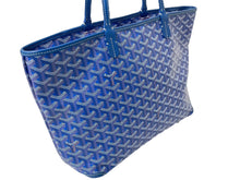 画像をギャラリービューアに読み込む, 極美品 GOYARD ゴヤール アルトワ トートバッグ ハンドバッグ ゴヤールディンキャンバス ブルー 中古 64940
