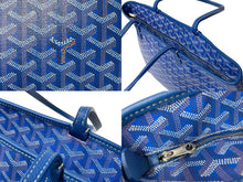 画像をギャラリービューアに読み込む, 極美品 GOYARD ゴヤール アルトワ トートバッグ ハンドバッグ ゴヤールディンキャンバス ブルー 中古 64940
