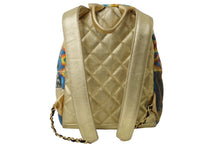 Load image into Gallery viewer, 極美品 CHANEL シャネル グラフィティ リュック バックパック 28番台 ココマーク メディエダールコレクション AS0867 ゴールド 中古 64941