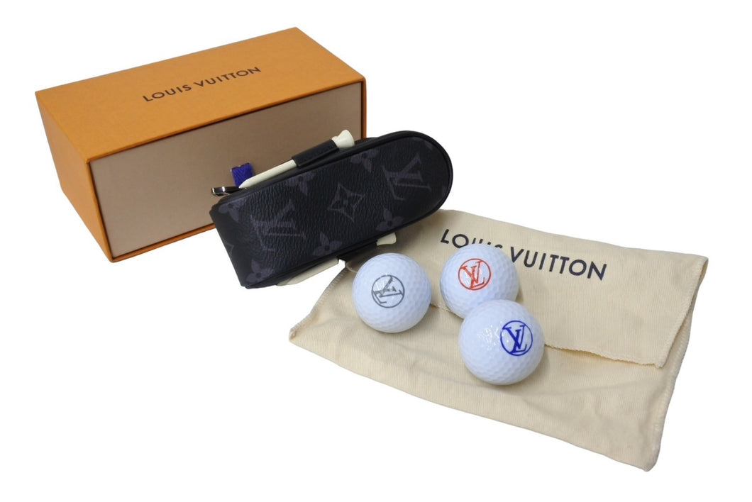 新品同様 LouisVuitton ルイヴィトン ゴルフセット アンドリュース モノグラム エクリプス GI0344 ICタグ ブラック 中古 64963