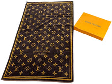 画像をギャラリービューアに読み込む, 極美品 LOUIS VUITTON ルイヴィトン ドラ ドゥ バン ビーチタオル M72364 モノグラム クラシック コットン ブラウン 中古 64966