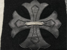 Load image into Gallery viewer, 新品未使用 ChromeHearts クロムハーツ チェッカードカシミアブランケット 2812-304-0011 カシミヤ ウール ブラック ブラック 64968
