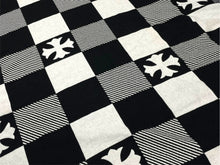 Load image into Gallery viewer, 新品未使用 ChromeHearts クロムハーツ チェッカードカシミアブランケット 2812-304-0011 カシミヤ ウール ブラック ブラック 64968