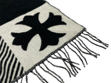 Load image into Gallery viewer, 新品未使用 ChromeHearts クロムハーツ チェッカードカシミアブランケット 2812-304-0011 カシミヤ ウール ブラック ブラック 64968