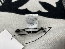 Load image into Gallery viewer, 新品未使用 ChromeHearts クロムハーツ チェッカードカシミアブランケット 2812-304-0011 カシミヤ ウール ブラック ブラック 64968
