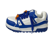 画像をギャラリービューアに読み込む, 極美品 LOUISVUITTON ルイヴィトン LVトレイナー マキシ ライン ローカットスニーカー VL 0263 ブルー ホワイト サイズ8 中古 64969