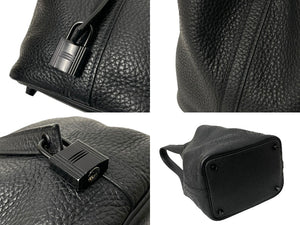 HERMES エルメス ピコタンロックPM Y刻印 18 トリヨンクレマンス ソーブラック ハンドバッグ 美品 中古 64970