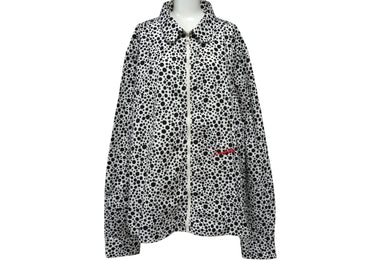 LOUISVUITTON ルイヴィトン 草間彌生 インフィニティドット ジップドシャツ 23SS VCCM07 ブラック ホワイト 5L 美品 中古 64975