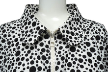 画像をギャラリービューアに読み込む, LOUISVUITTON ルイヴィトン 草間彌生 インフィニティドット ジップドシャツ 23SS VCCM07 ブラック ホワイト 5L 美品 中古 64975