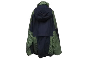 SACAI サカイ ダウンジャケット ミリタリージャケット ナイロン ファスナーボタン カイ ネイビー カーキ19-02068M サイズ1 美品 中古 64980 