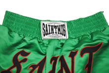 画像をギャラリービューアに読み込む, 新品未使用 SAINT MAICHAEL セイントマイケル パンツ ボクシングショーツ スポーティ 刺繍 グリーン レッド ブラック XL 中古 64983