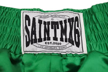 画像をギャラリービューアに読み込む, 新品未使用 SAINT MAICHAEL セイントマイケル パンツ ボクシングショーツ スポーティ 刺繍 グリーン レッド ブラック XL 中古 64983