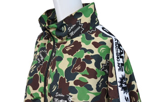 極美品 A BATHING APE アベイシングエイプ SAINT MICHAEL セントマイケル アウター ブルゾン SM-YS8-0000-C29 サイズXL グリーン 中古 64987 